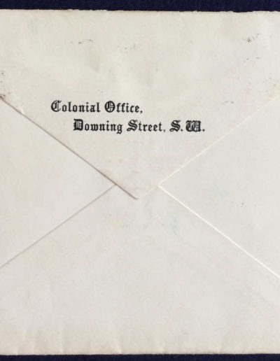 Churchill Envelope (Back) to A. W. MacKenzie