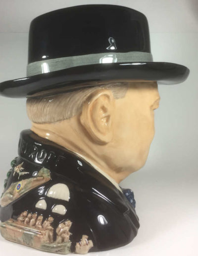 Side View: Churchill Large Colored Jug - Kevin Francis/Peggy Davies Studio #42