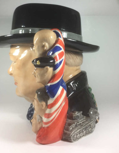 Side View: Churchill Large Colored Jug - Kevin Francis/Peggy Davies Studio #42