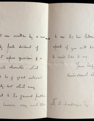 Churchill Letter to A. W. MacKenzie p2-p3