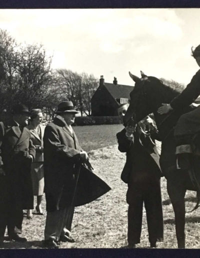 Churchill with the Jockey - 6"x8" photo