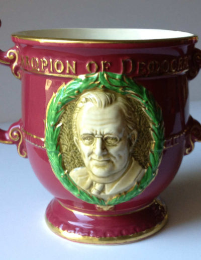 Roosevelt featured on the other side of this superb Loving Cup by Burgess & Leigh, 1941