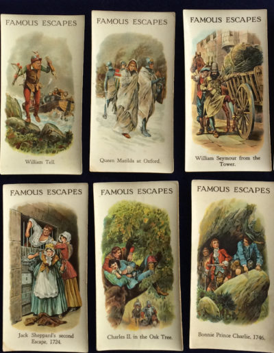 Famous Escapes: 10 Cigarette Cards