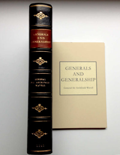 Generals and Generalship: Custom made protective clamshell book-like box