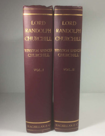 Spines of the 2 Vol Set: Lord Randolph Churchill