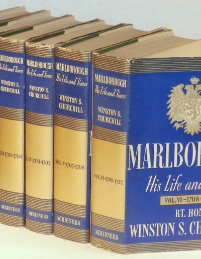 Marlborough 6 Vol Set with Dustjackets. 1st American Editions each with Churchill’s Signature