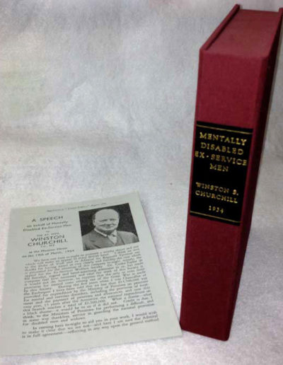 Churchill Speech with Custom-made Clamshell Box