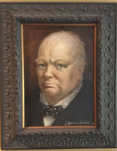 Original Oil Portait of W.S. Churchill by his nephew John George Spencer Churchill