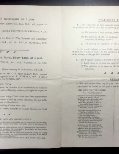 Open Program accompanying Churchill's Letter to Morrell