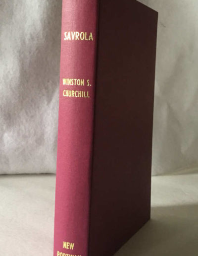 Savrola by Winston S. Churchill. Chivers Edn.