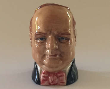 Churchill Toby Jug – Small, Double Handled