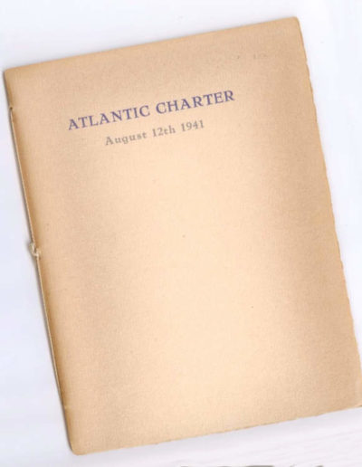 Atlantic Charter printed by Busy Bee Press - Dutch resistance sympathizers