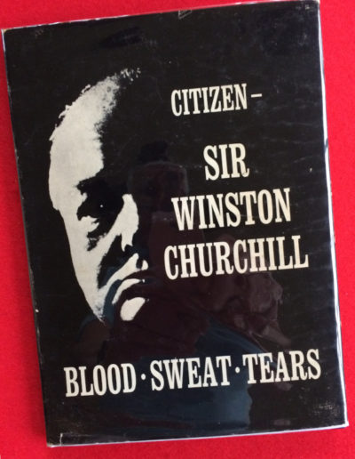 Book with 3 of Churchill’s wartime speeches plus Honorary US Citizenship