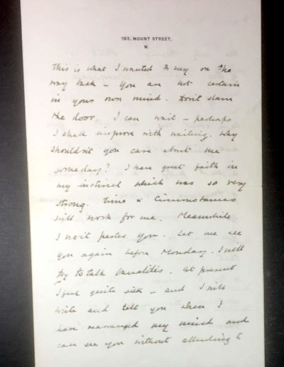Hand Written Letter by Churchill P1