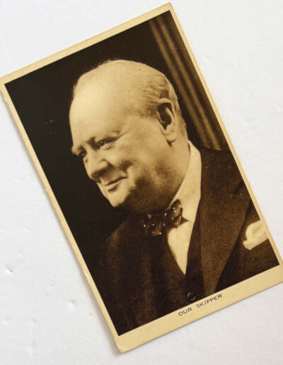 Winston Churchill Postcard - Our Skipper