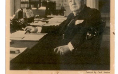Churchill Wartime Postcard: “WE WILL FINISH THE JOB”