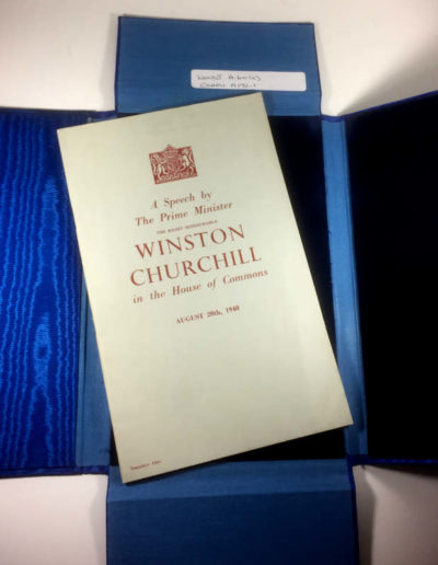 Churchill Speech 'The Few' Aug 20, 1940, in Protective Custom-made Flap Case