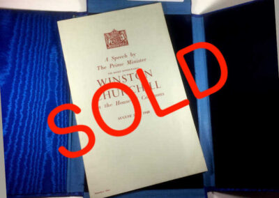 Churchill Speech The Few open case - now SOLD