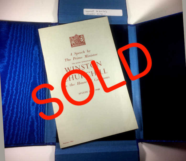 Churchill Speech: ‘The Few’ 1940