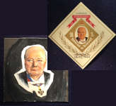 Winston Churchill – Philately – Original Artwork + Stamps