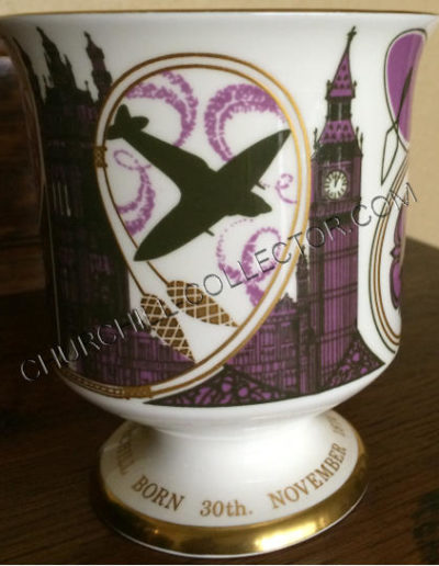 Coalport Goblet - Sir Winston Churchill Centenary Goblet