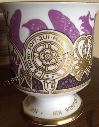 Coalport Goblet - Sir Winston Churchill Centenary Goblet