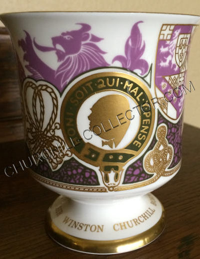 Coalport Goblet - Sir Winston Churchill Centenary Goblet