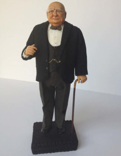 Hand-made Churchill Doll by Fawn Zeller