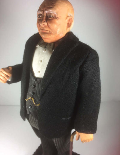 Hand-made Churchill Doll by Fawn Zeller: Side View