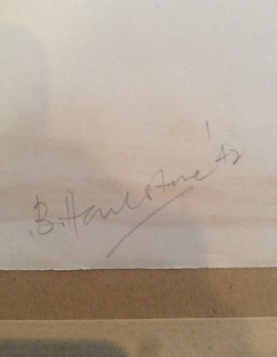 The Artist, Bernard Hailstone's Signature