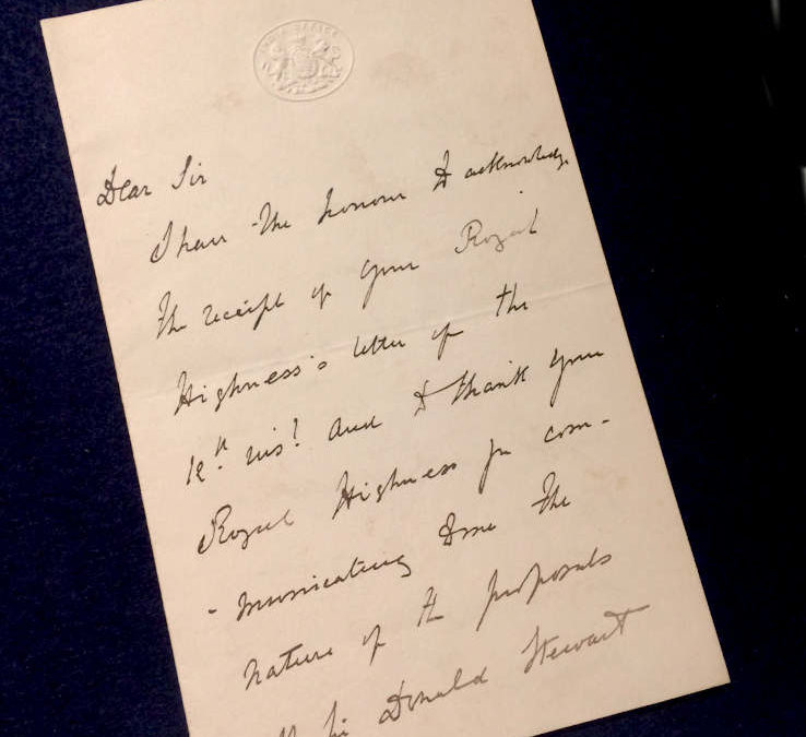 Letter: Lord Randolph Churchill to Prince George, 1885