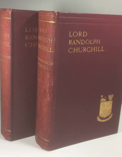 Lord Randolph Churchill 2 Vols First Edition Inscribed by Churchill