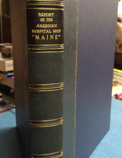 Spine of Protective Case for the book, Maine