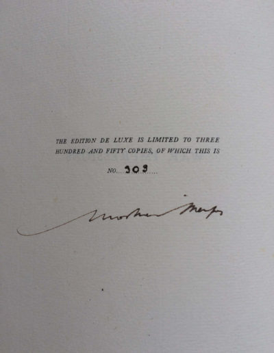 Mortimer Mepes' signature, author of 'War Impressions Being A Record In Colour'