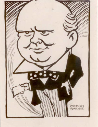 Churchill Post Card: Caricature, Mr Winston Churchill