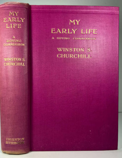 My Early Life, 1st Edn by W. Churchill: Original Cloth Boards