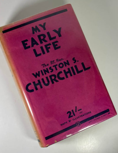 My Early Life by W. Churchill: First Edition in Dustjacket