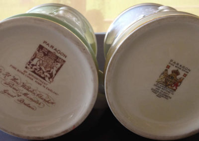 Winston Churchill: Bases of Pair of Paragon Tankards