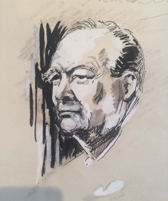 Winston Churchill Original Portrait by Hailstone