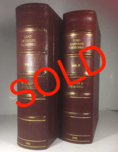 Two Part Biography of Lord Randolph Churchill: SOLD