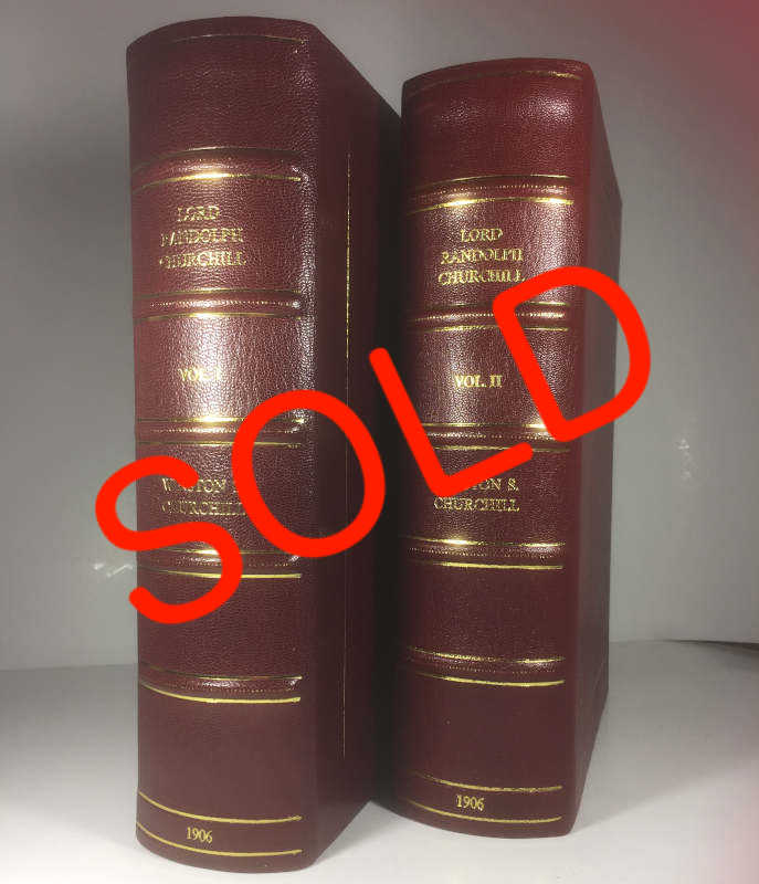 Two Part Biography of Lord Randolph Churchill: SOLD Two Part Biography of Lord Randolph Churchill: SOLD