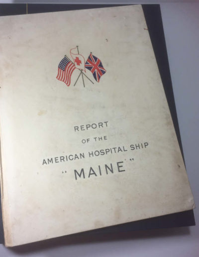 Report of the American Hospital Ship MAINE