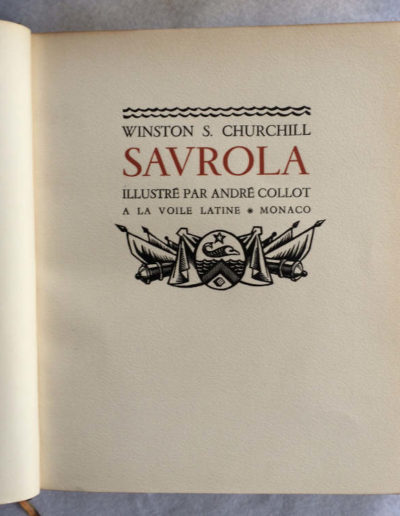 Churchill’s only major fictional book – Savrola