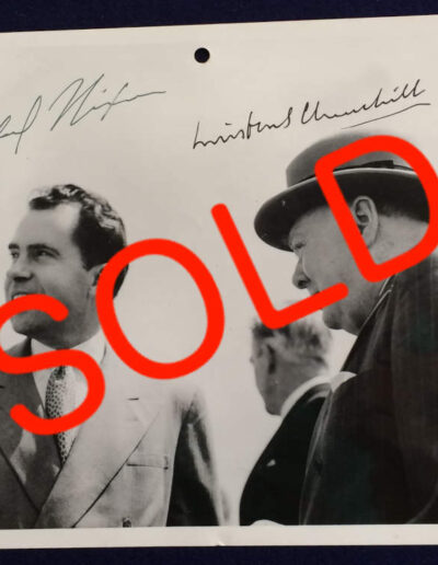 Signed Photograph Churchill & Nixon: SOLD