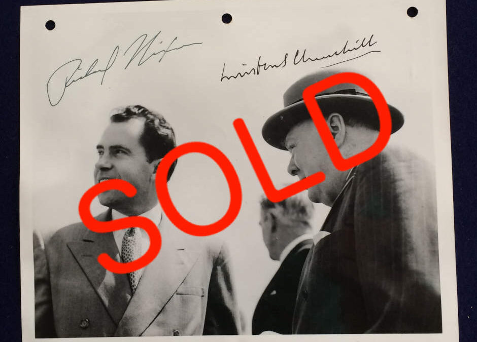 Churchill, Nixon Signed Photograph