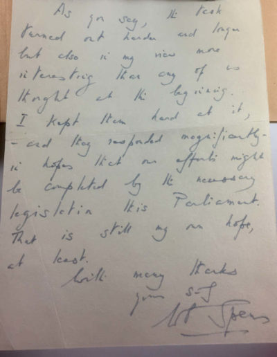 Spens Draft Letter to Winston Churchill p2