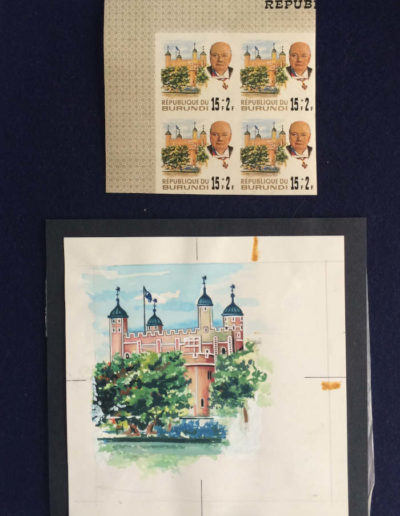 Churchill Stamps + Artwork: Tower of London