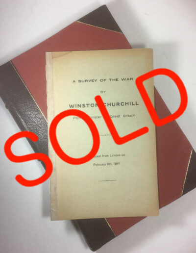 Churchill Speech 1941- Survey of the War