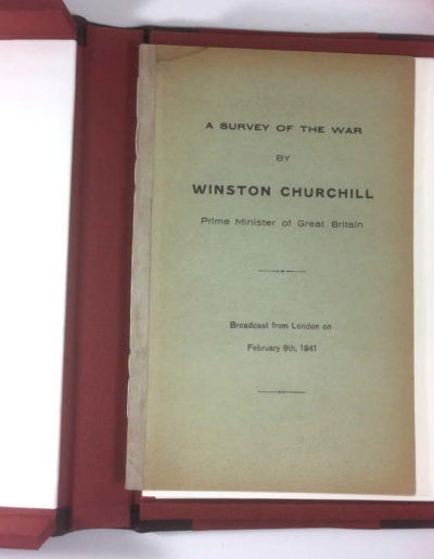 Survey of the War Pamphlet in Protective Case