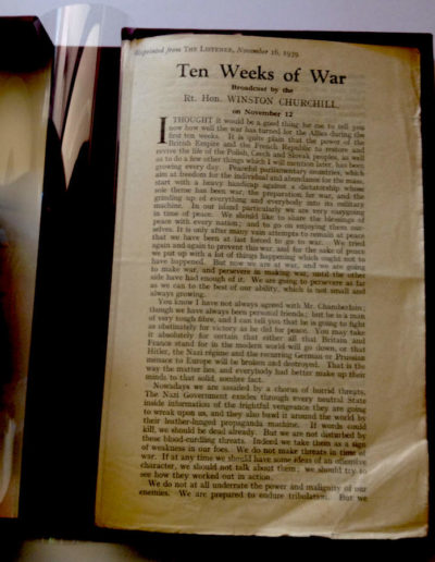 Churchill Speech, Ten Weeks of War Pamphlet